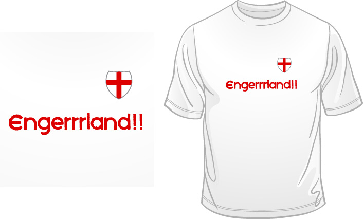 Engerrrland!! t-shirt