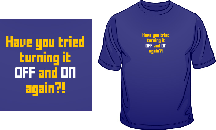 IT Support t-shirt