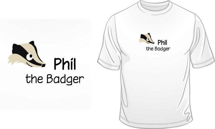 Phil The Badger t-shirt