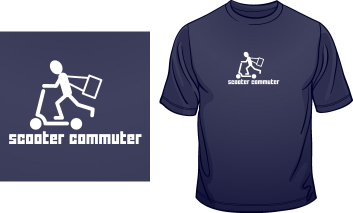 Scooter Commuter t-shirt